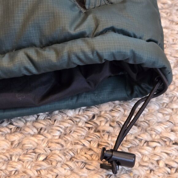 Vintage Eddie Bauer Ebtek Goose Down Puffer Coat Mens M Jacket Green Black 90s - Picture 10 of 12